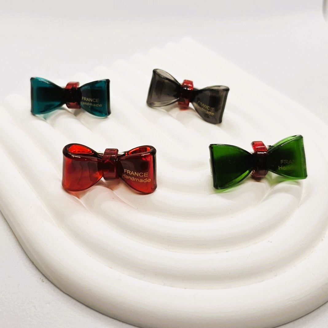 Bonnie Junior Transparent Resin Bow - Pair