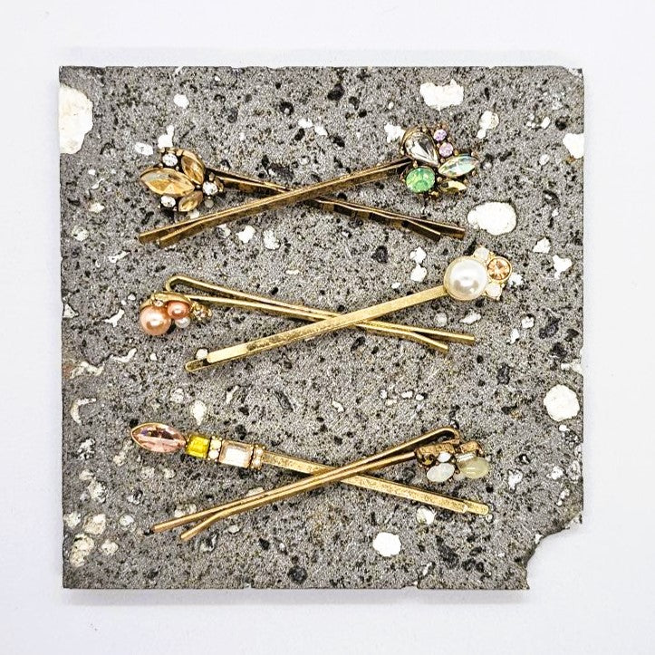 Venus Diamante & Pearl Hair Slide - Pair