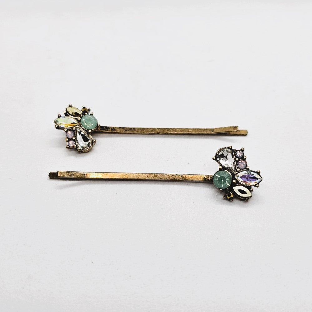 Venus Diamante & Pearl Hair Slide - Pair