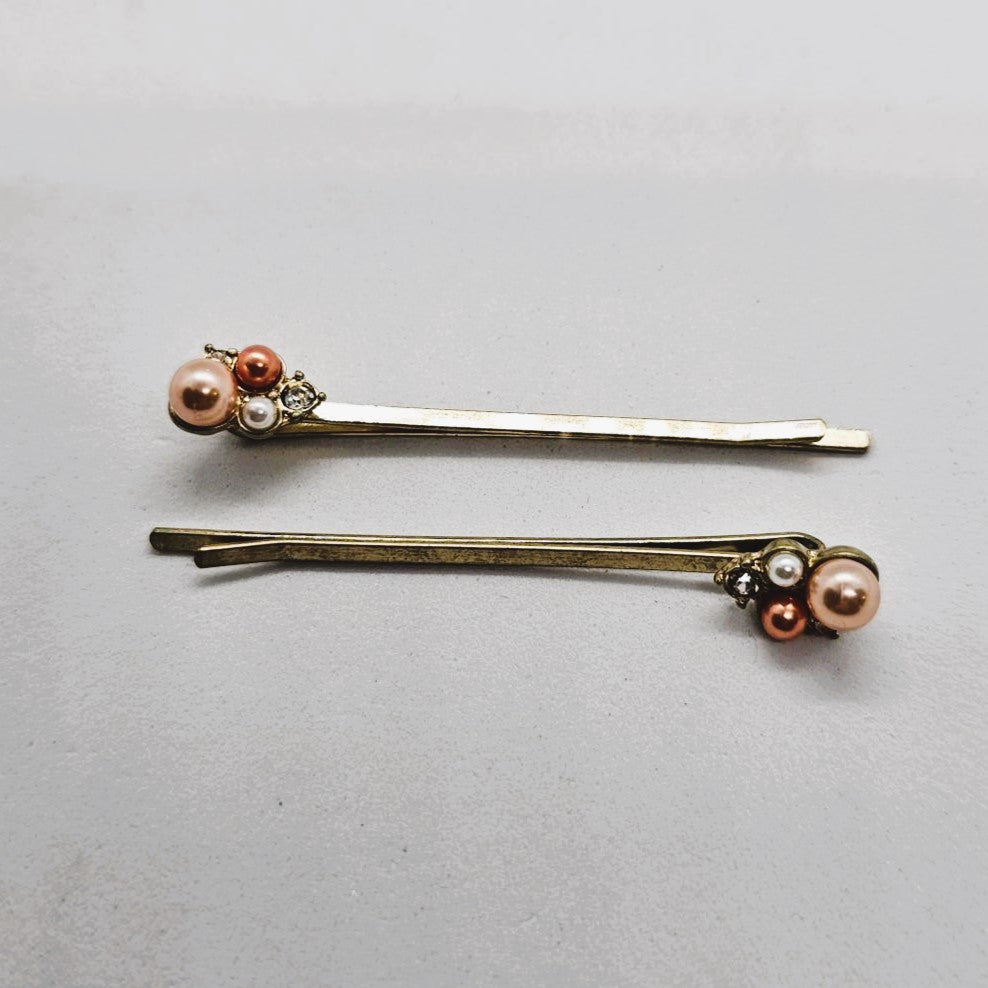 Venus Diamante & Pearl Hair Slide - Pair