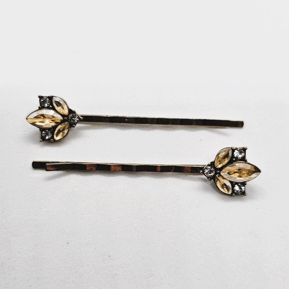 Venus Diamante & Pearl Hair Slide - Pair