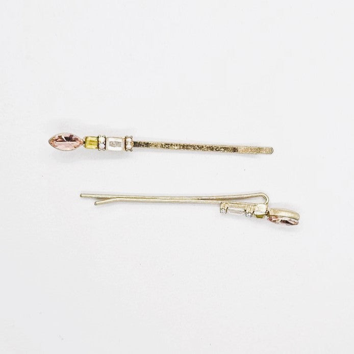 Venus Diamante & Pearl Hair Slide - Pair