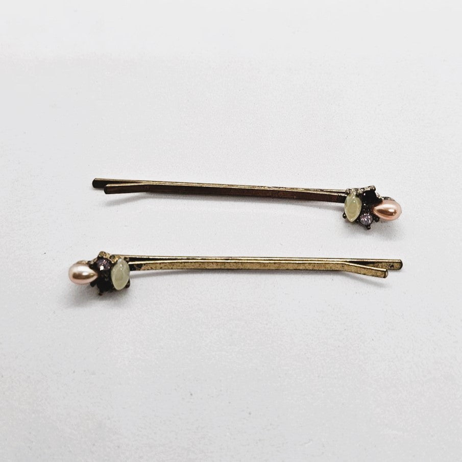 Venus Diamante & Pearl Hair Slide - Pair