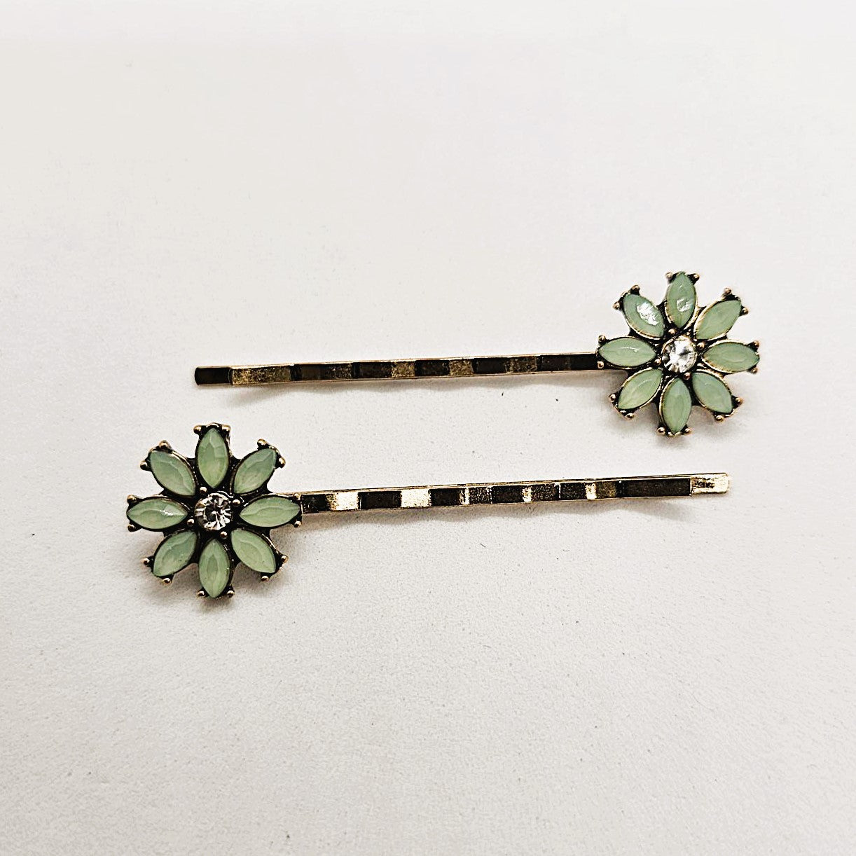 Amarylis Floral Hair Slide - Pair