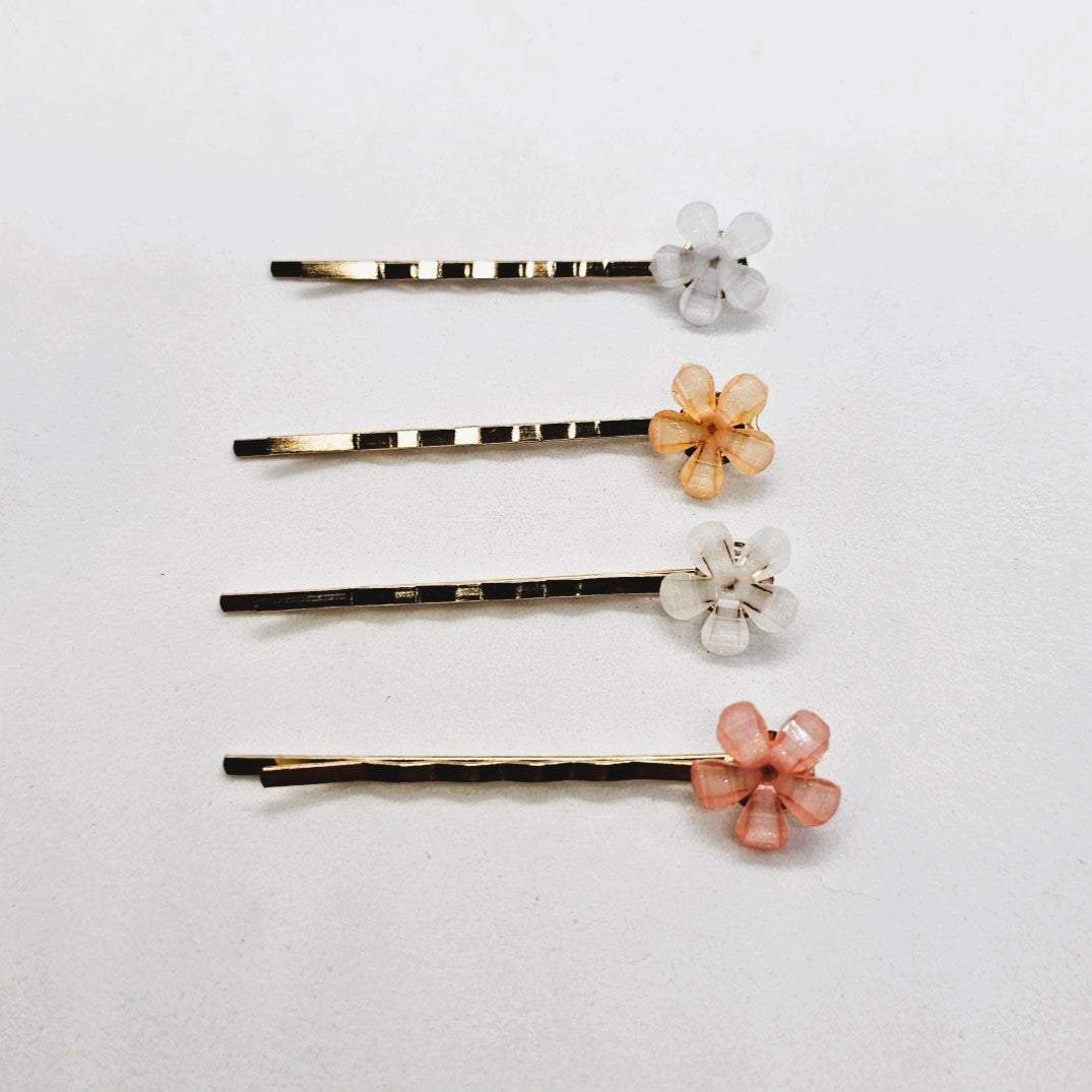 Denise Junior Translucent Hair Slide - Pair