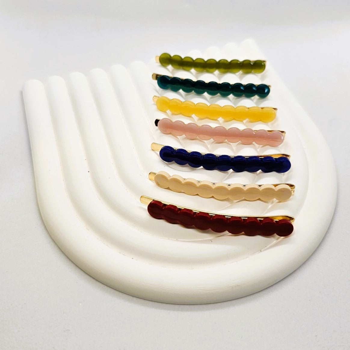 Juliette Coloured Resin Hair Slide - Pair