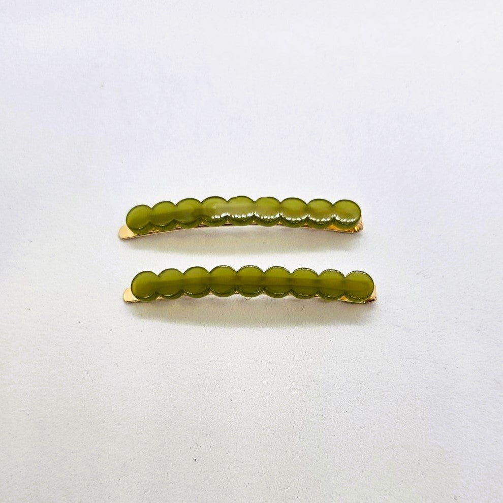 Juliette Coloured Resin Hair Slide - Pair