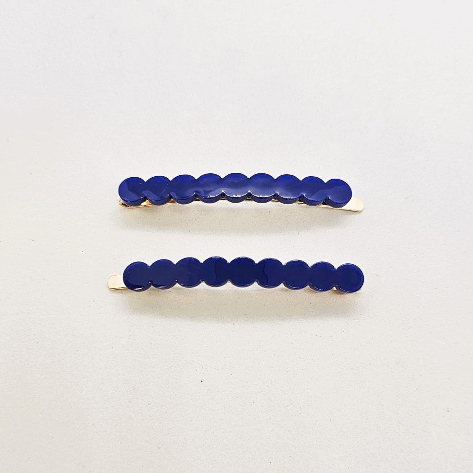 Juliette Coloured Resin Hair Slide - Pair