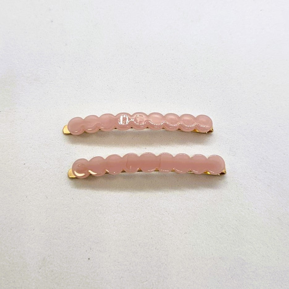 Juliette Coloured Resin Hair Slide - Pair