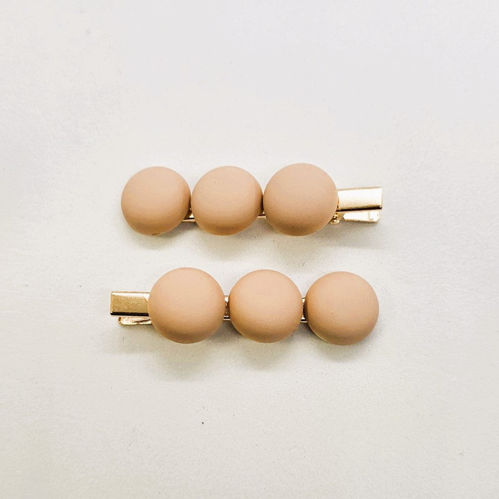 Clara Matte Alligator Clip - Pair