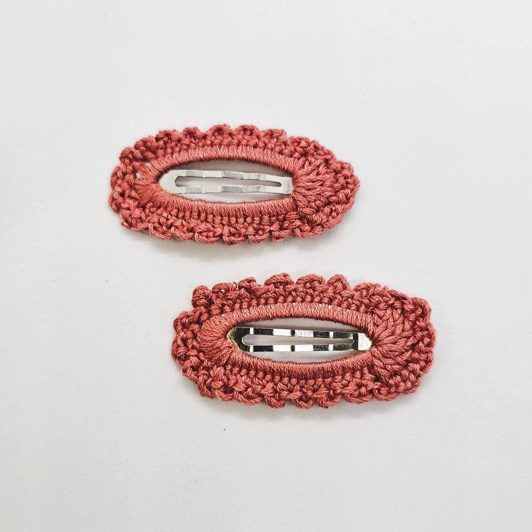Paige Junior Crochet Snap Clip - Pair