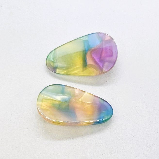 Veronica Junior Resin Alligator Clip - Pair