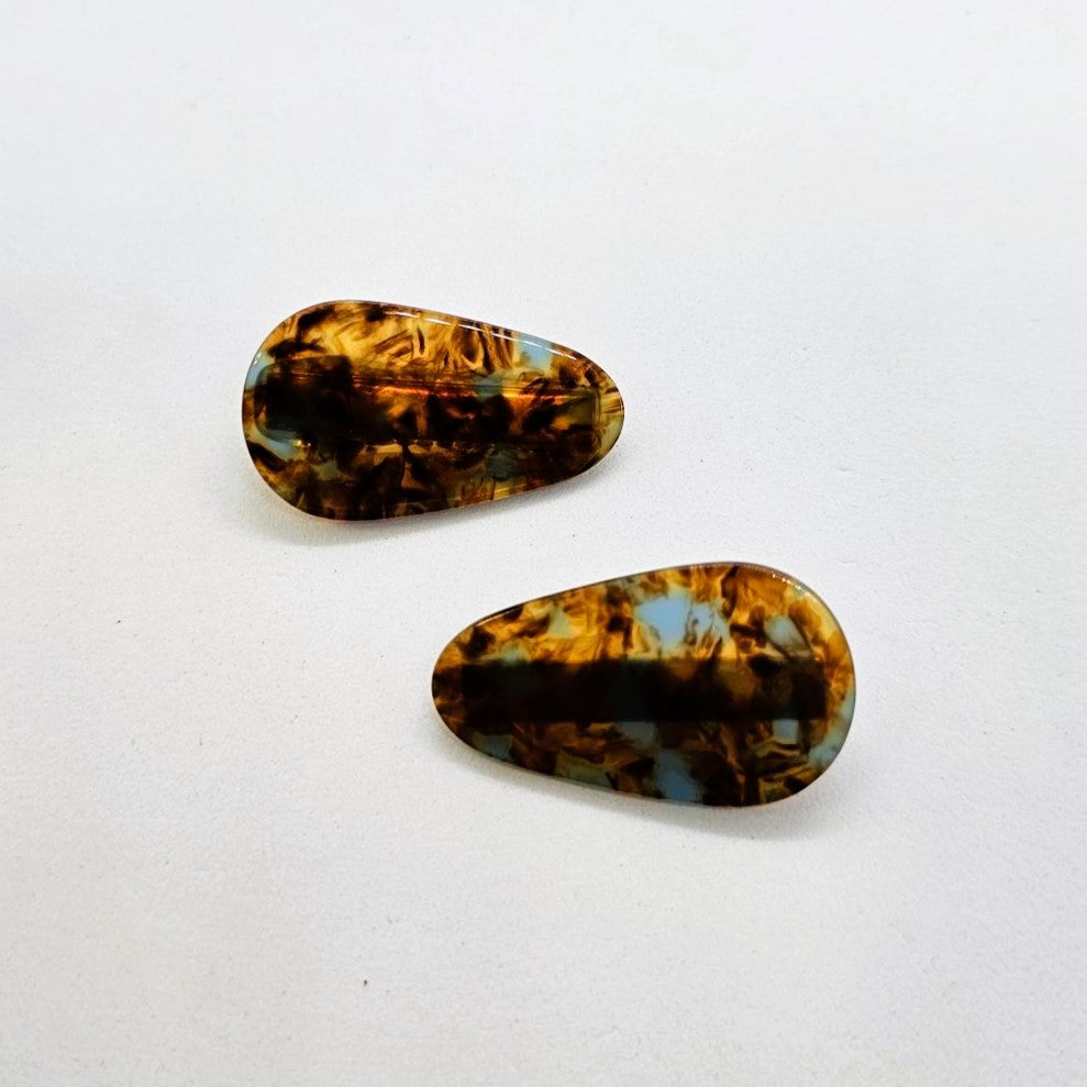 Veronica Junior Resin Alligator Clip - Pair