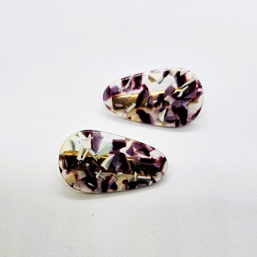 Veronica Junior Resin Alligator Clip - Pair