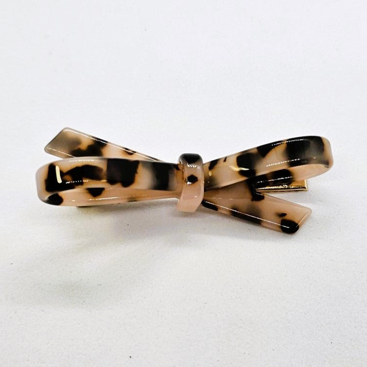 Eleanor Medium Resin Bow Barrette - Single