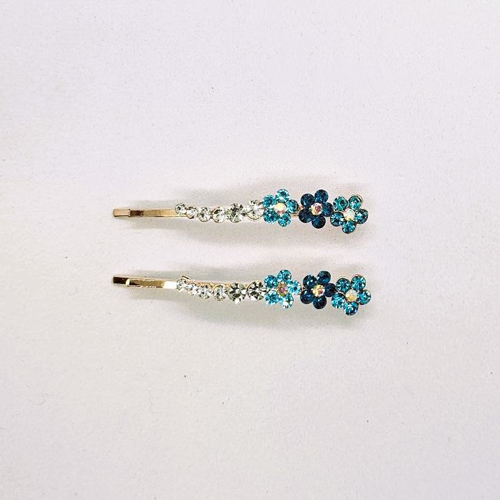 Amy Jewelled Hair Slide - Pair