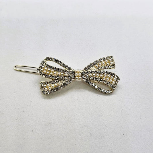 Whitney Premium Metal & Pearl Hair Pin