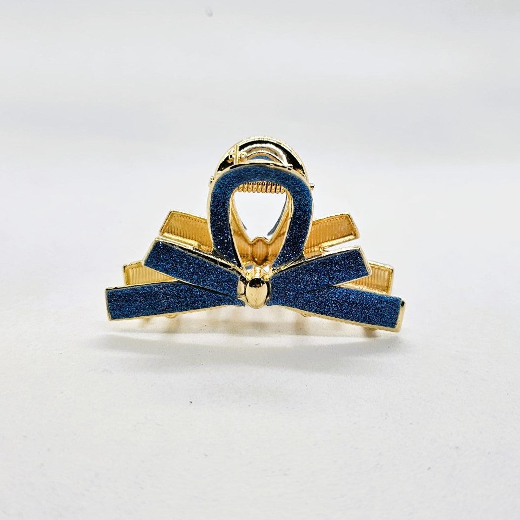 Yvette Glitter Metal Claw Clip