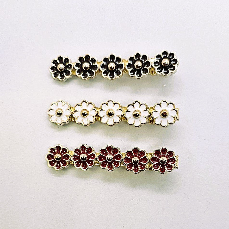 Luca Enamel Alligator Clip - Pair