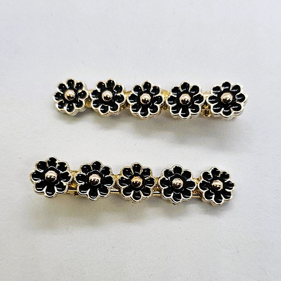 Luca Enamel Alligator Clip - Pair