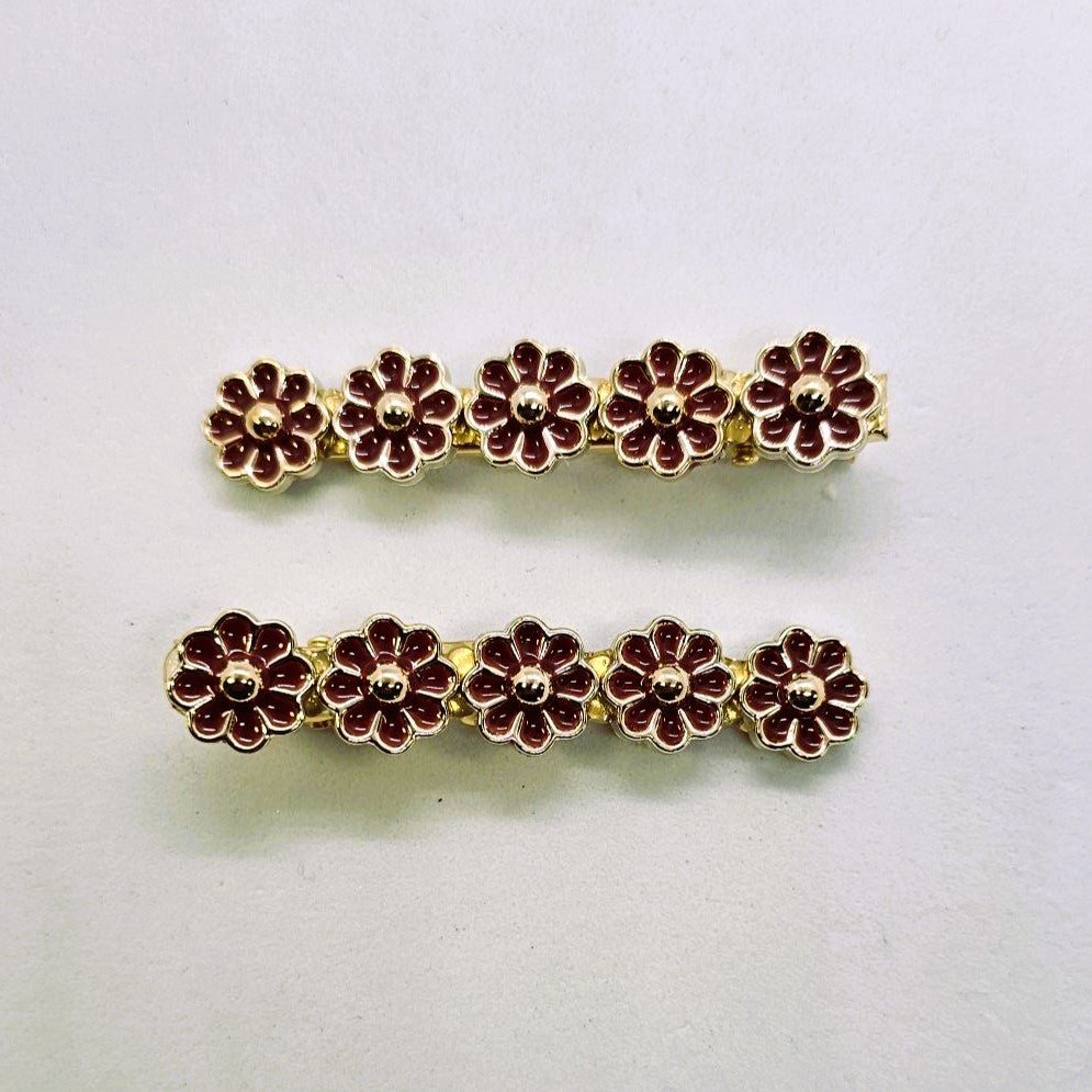 Luca Enamel Alligator Clip - Pair