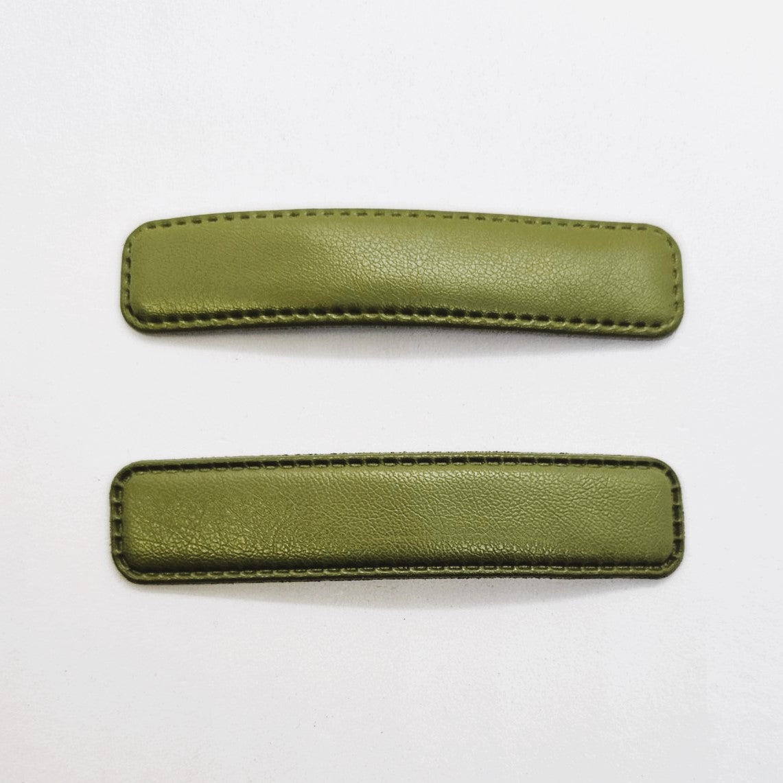 Ingrid Faux Leather Snap Clip - Pair