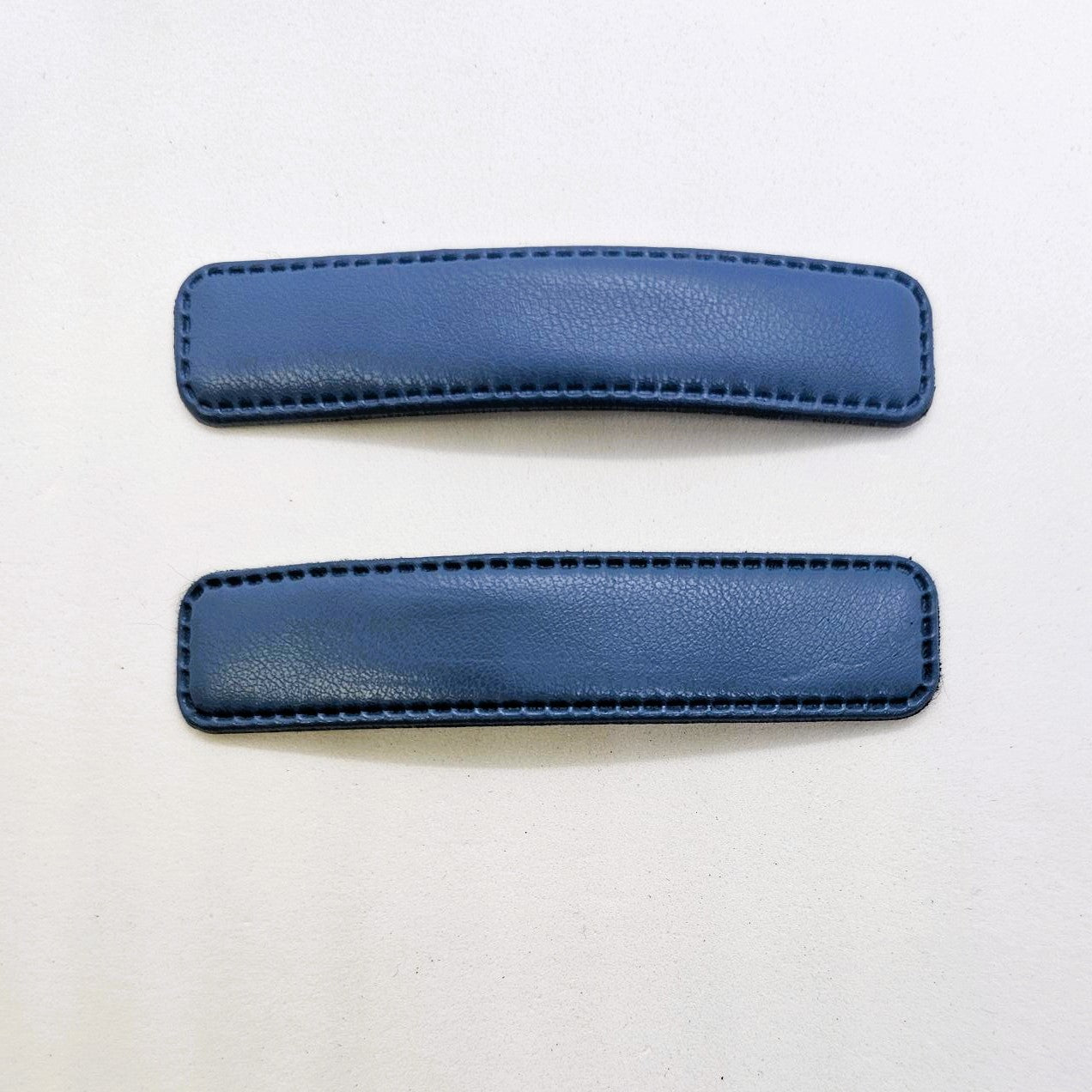 Ingrid Faux Leather Snap Clip - Pair