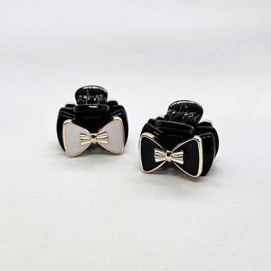 Sarah Metal & Plastic Mini Claw Clip - Pair