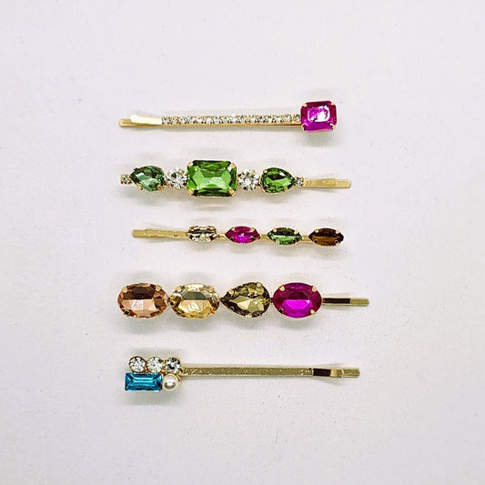 Zoe Premium Crystal Hair Slide - Pair