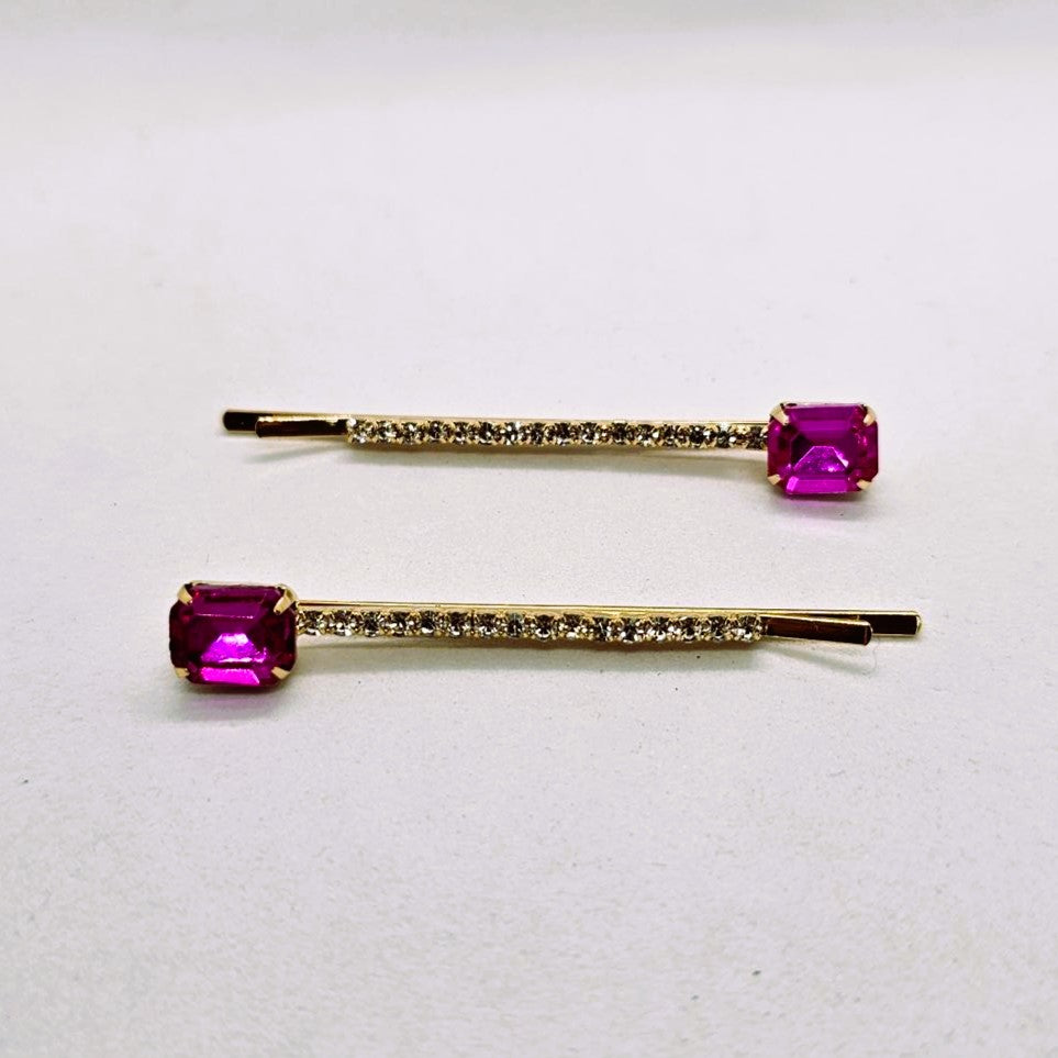 Zoe Premium Crystal Hair Slide - Pair