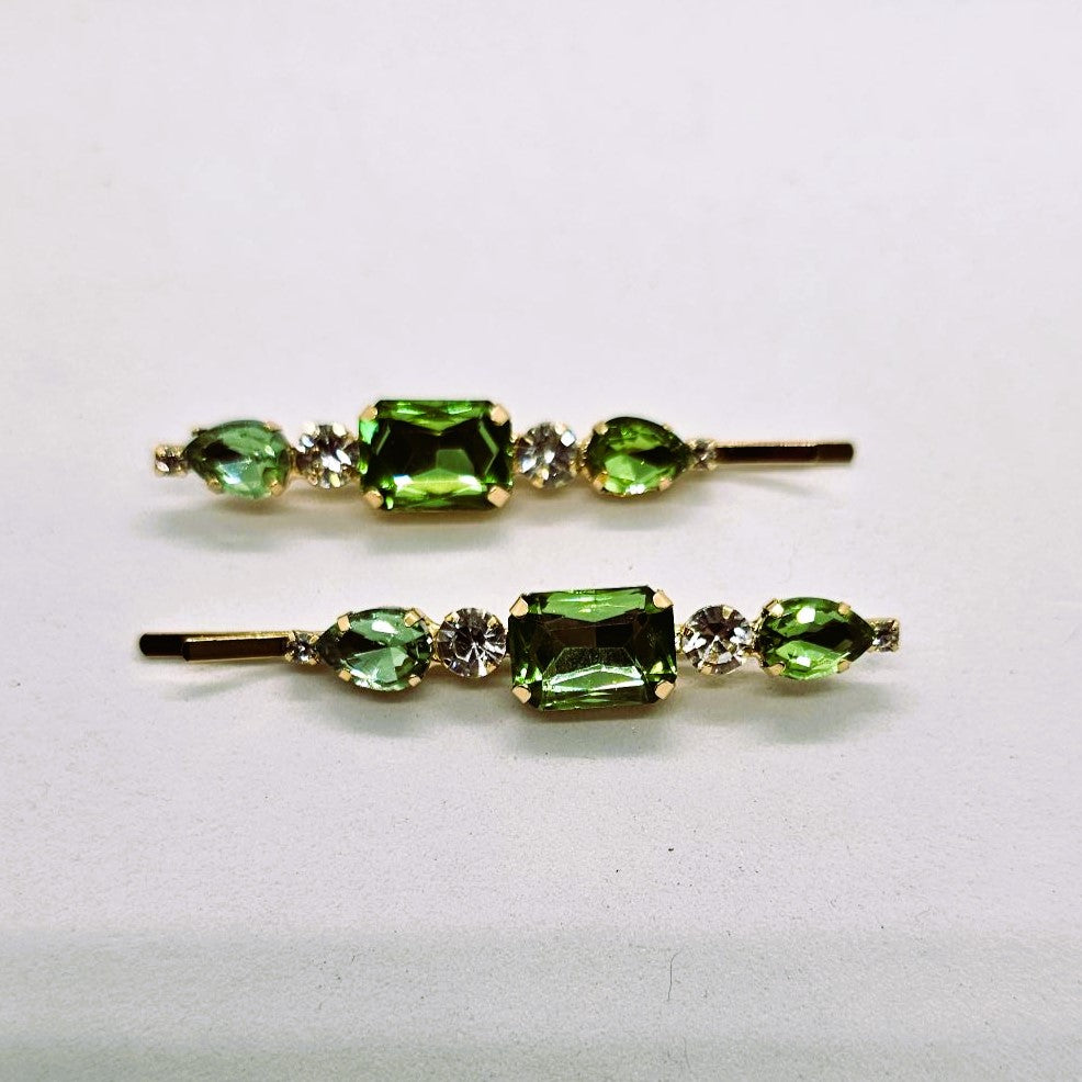 Zoe Premium Crystal Hair Slide - Pair