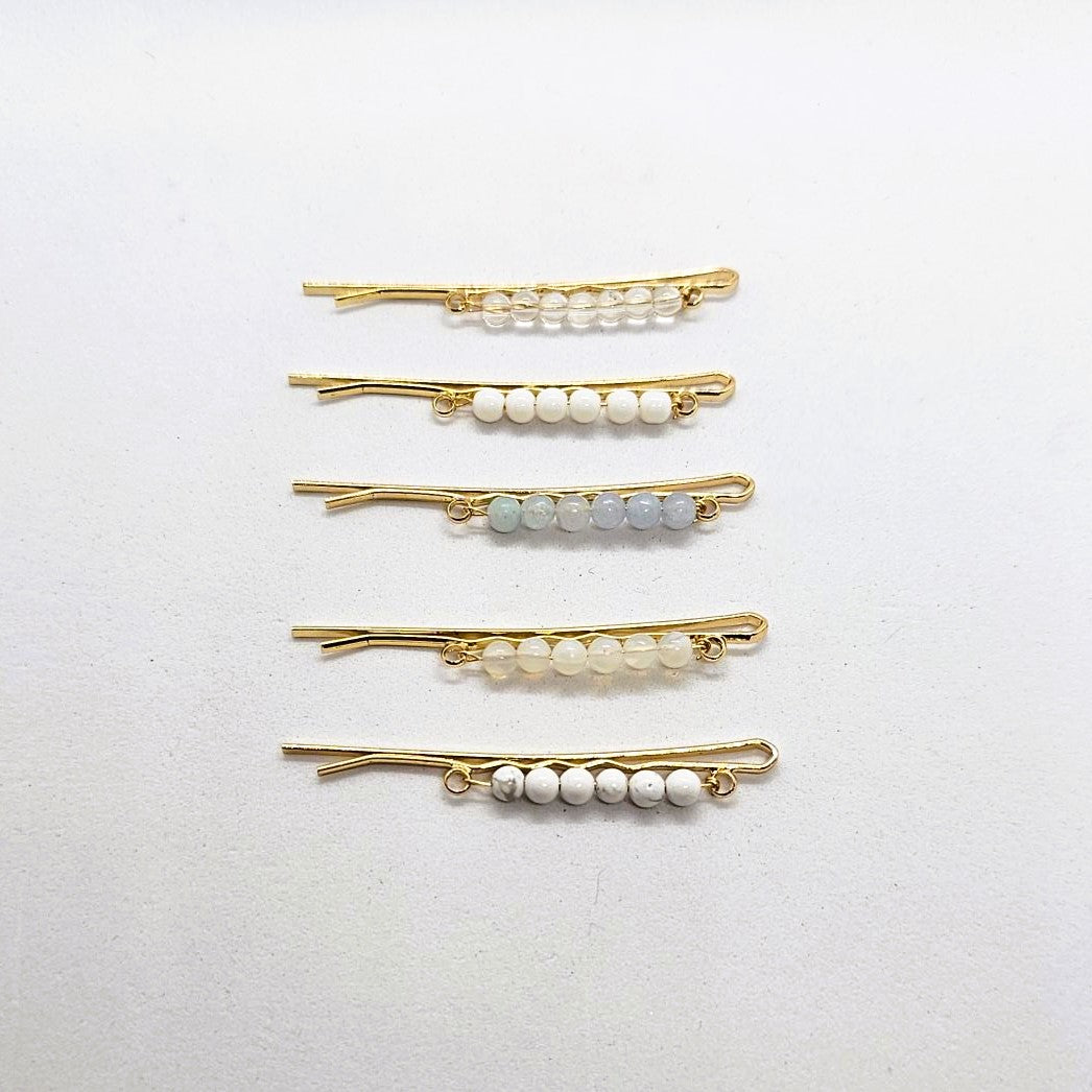 Yolanda Lights Beaded Hair Slide - Pair