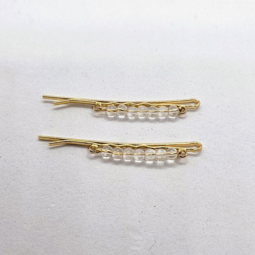 Yolanda Lights Beaded Hair Slide - Pair