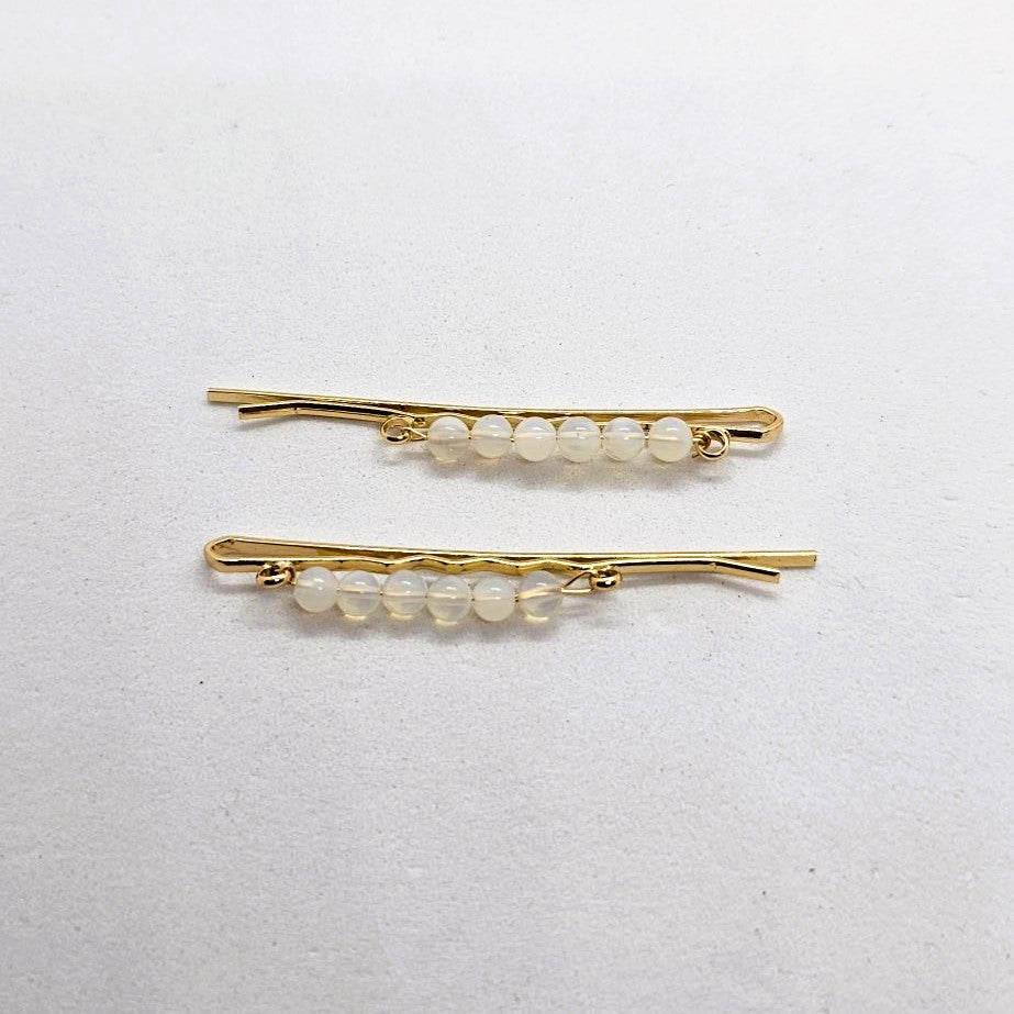 Yolanda Lights Beaded Hair Slide - Pair