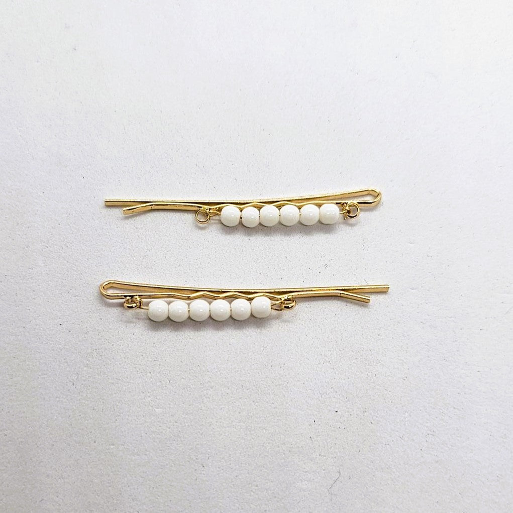 Yolanda Lights Beaded Hair Slide - Pair