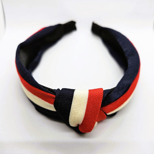 Thomasina Red White & Blue Knotted Headband