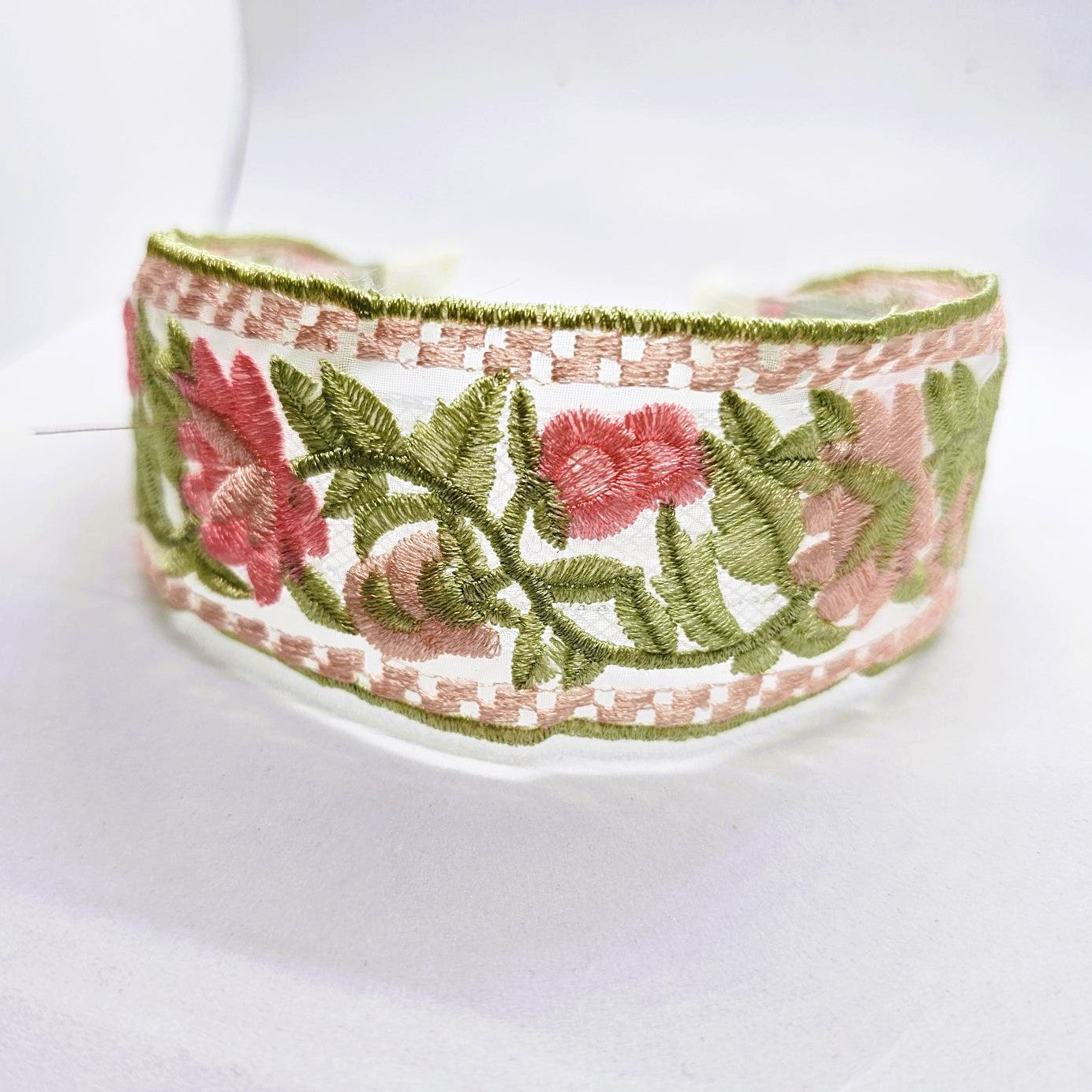 Willow Sheer Lace & Embroidery Headband