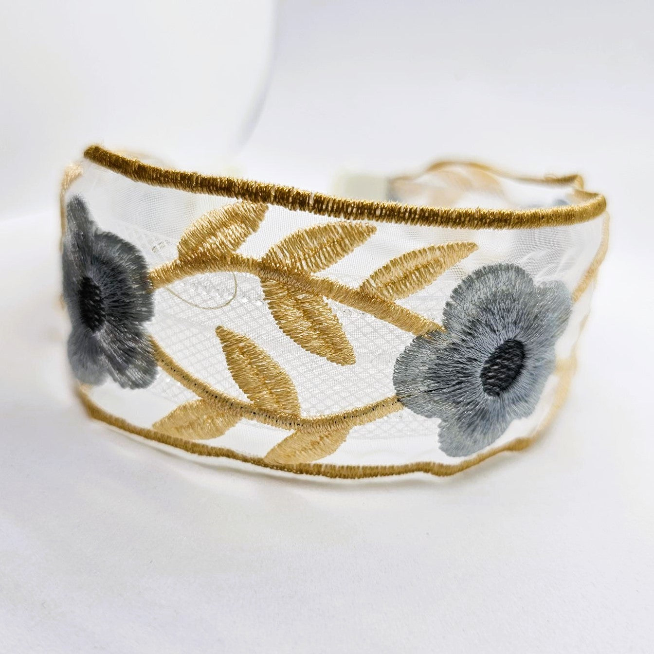 Willow Sheer Lace & Embroidery Headband