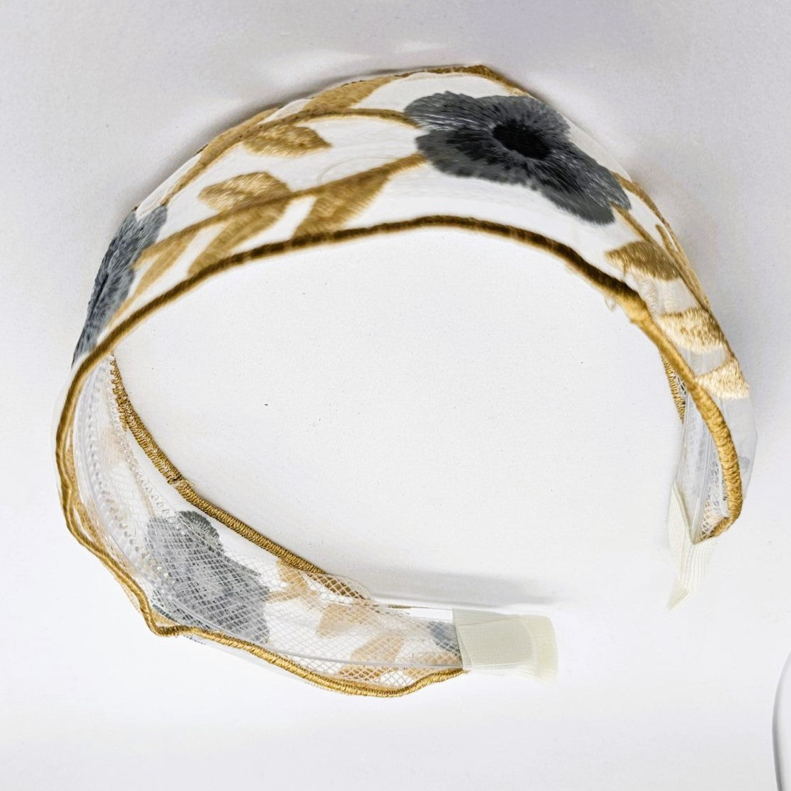 Willow Sheer Lace & Embroidery Headband