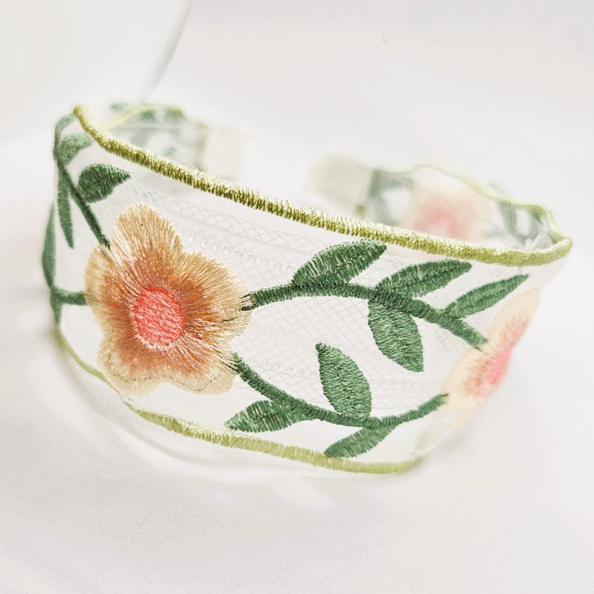 Willow Sheer Lace & Embroidery Headband