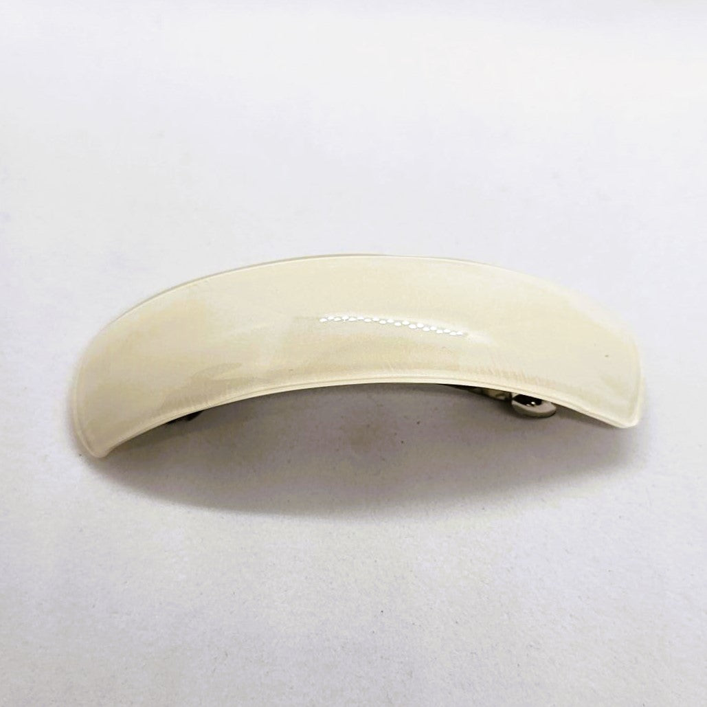 Onyx Large Resin Curved Barrette