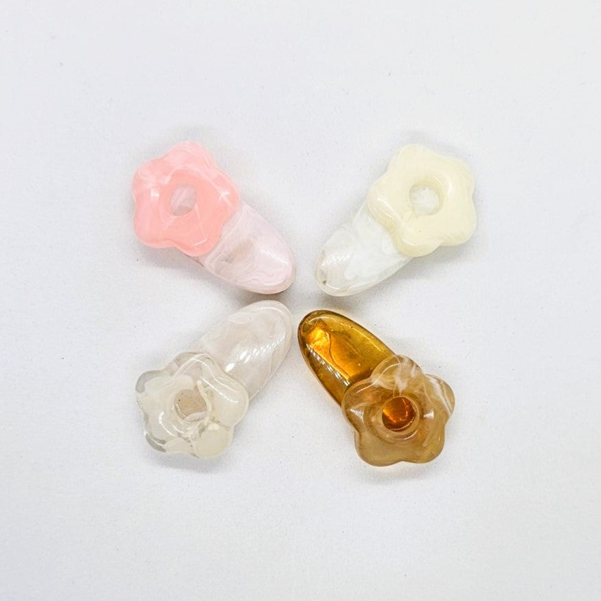 Luna Mini Resin Alligator Clip - Pair