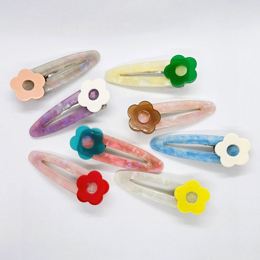 Luna Large Resin Alligator Clip - Pair