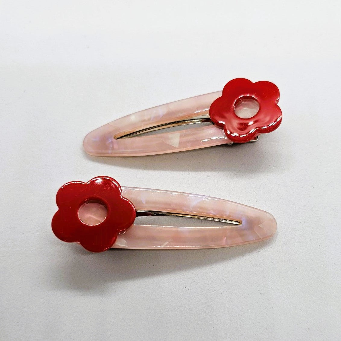 Luna Large Resin Alligator Clip - Pair