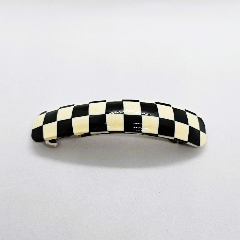 Onyx Medium Curved Barrette