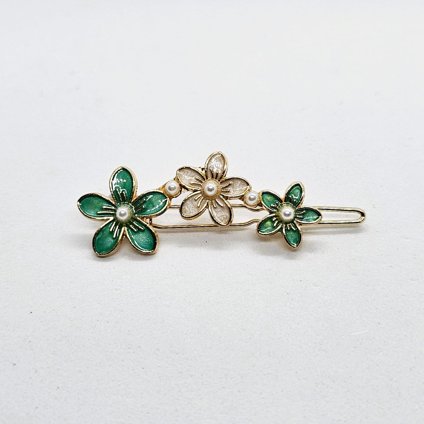 Hazel Gold & Enamel Hair Pin