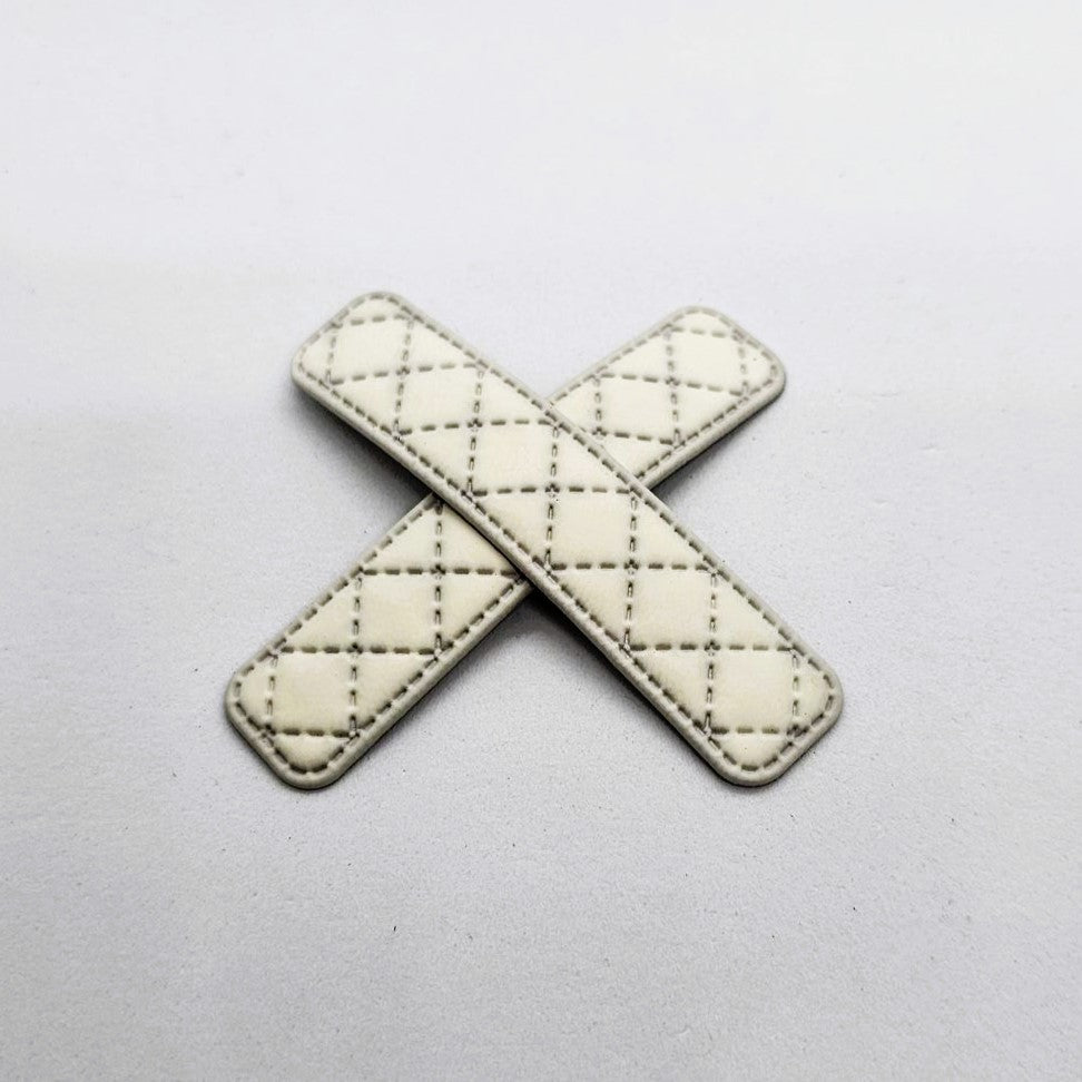 Britt Faux Leather Woven Snap Clip - Pair