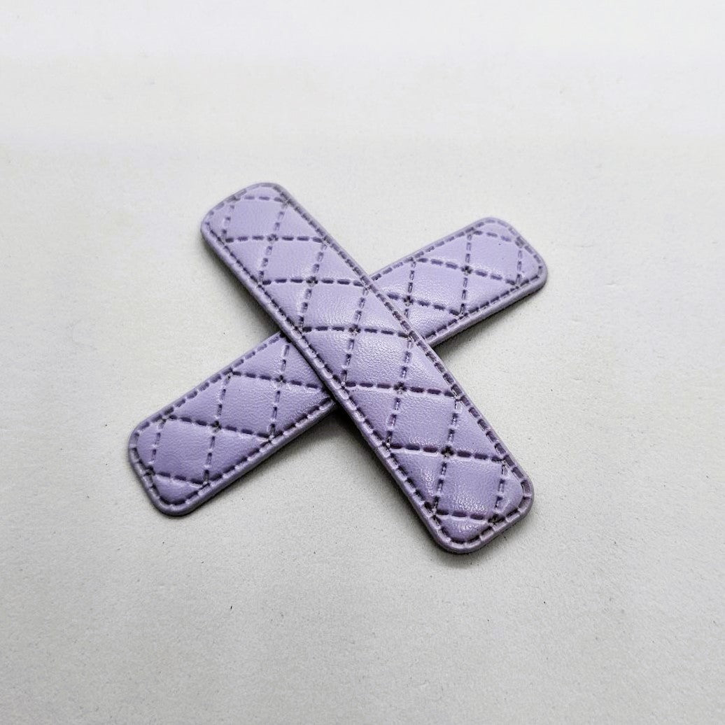 Britt Faux Leather Woven Snap Clip - Pair