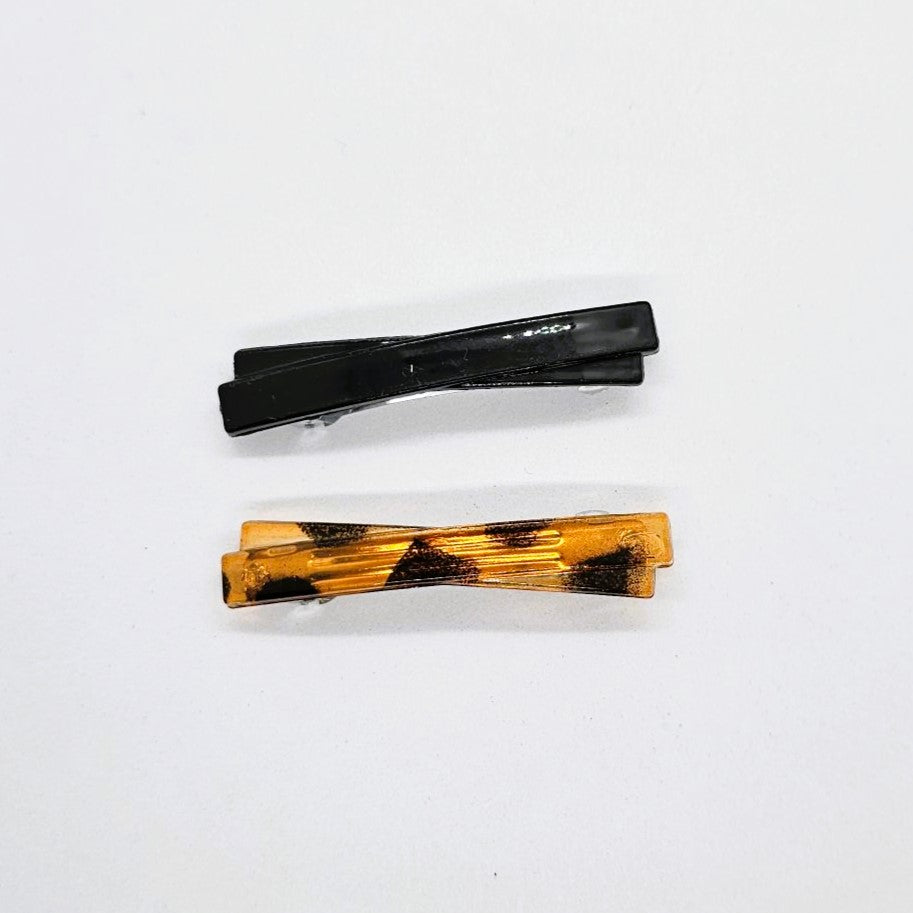 Paula Layered Mini Resin Barrette