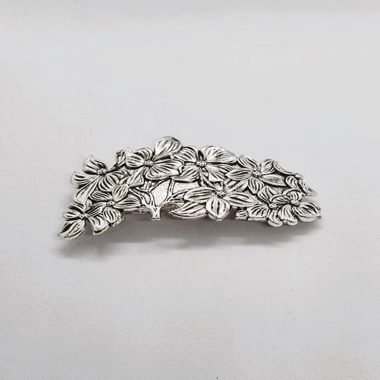 Flowering Tree Metal Barette
